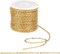 32 ft Necklace Chains Golden Iron Cross Chains Link Flat O-Shaped Cable Chains Craft Jewelry Chain for DIY Necklace Bracelet Jewelry Making